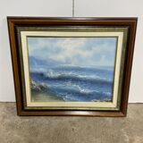 Tableau de la mer encadré