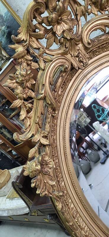 19th century gilt medallion mirror