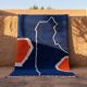 Handmade pure wool Moroccan rug 3x2 m