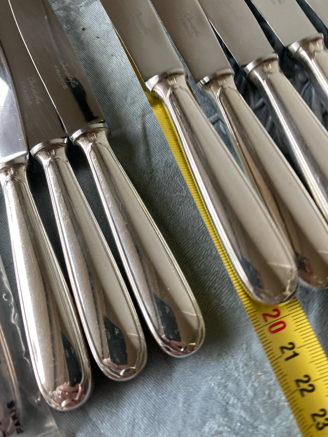 12 Christofle cheese knives