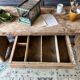 Console made of pine