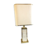 Lampe de table laiton et nacre italien 1970