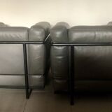 Pair of LC2 Le Corbusier armchairs by Cassina