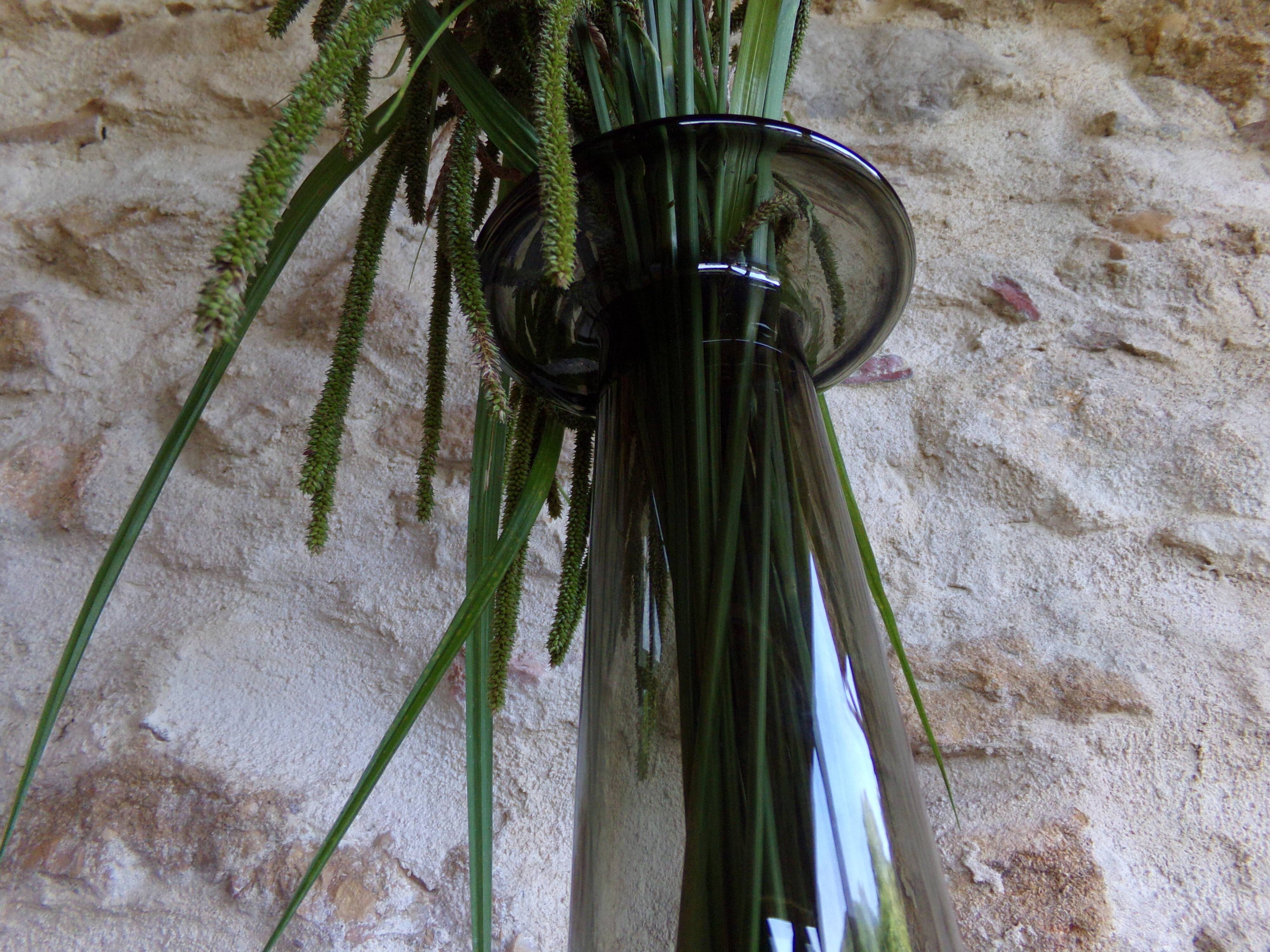 Smoked glass vase Habitat