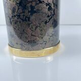 Vintage bottle cooler – marbled effect & gold finish, 1970