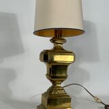 Vintage Large Italian Solid Brass table lamp from 50s