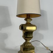 Lampe de table italienne en laiton massif des années 50