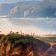 August Achilles (1798-1861) - Oil on canvas - Lakeside landscape in Switzerland