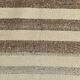 Brown Beige Striped Vintage Kilim Runner Rug, 78x330Cm