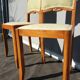 Pair of chairs Art Deco apple green fabric