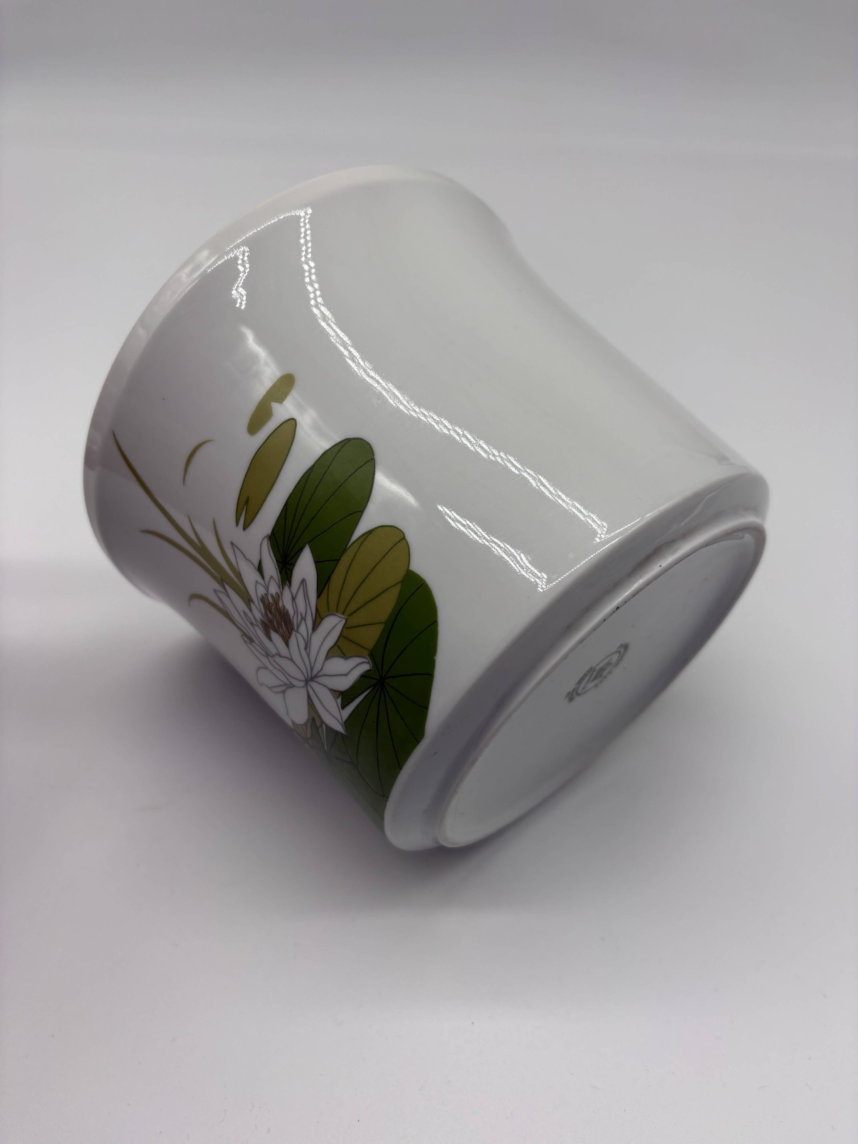 Vintage Cache Pot Kahla Porcelain RDA Nénuphar East Germany