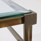 Solid Cast Bronze Side Table 1970s