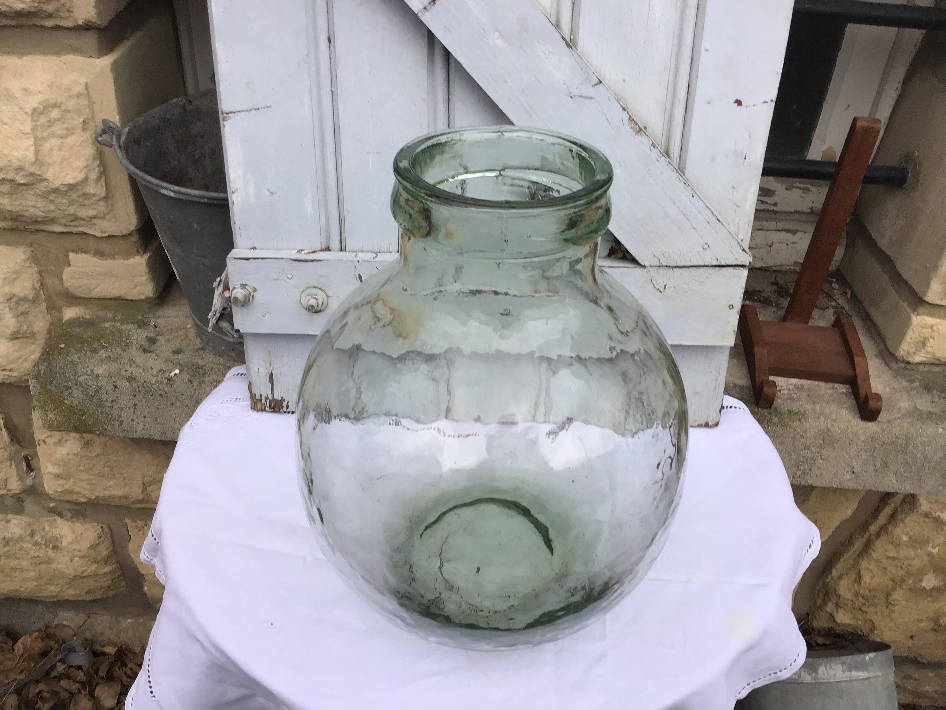 Vintage glass carboy