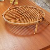 Vintage fruit cup year 50 rattan