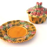 Strawberry slip sugar bowl candy box