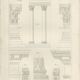 Old engraving architecture columns