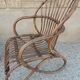 Paire de fauteuils oeufs en rotin vintage des années 60