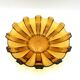 Honey glass platter, Poland, 1960s