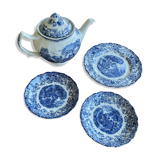 Teapot set and mill stream dish
