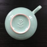 Lot 4 tasses vert amande