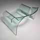 "Ghost" chair in glass by Cini Boeri for FIAM Italy, 1980s.