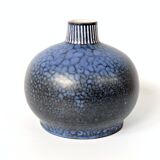 Vintage blue ceramic vase by Thoms Keramik, Germany, 1960s–1970s