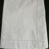 Linen embroidered pillowcase