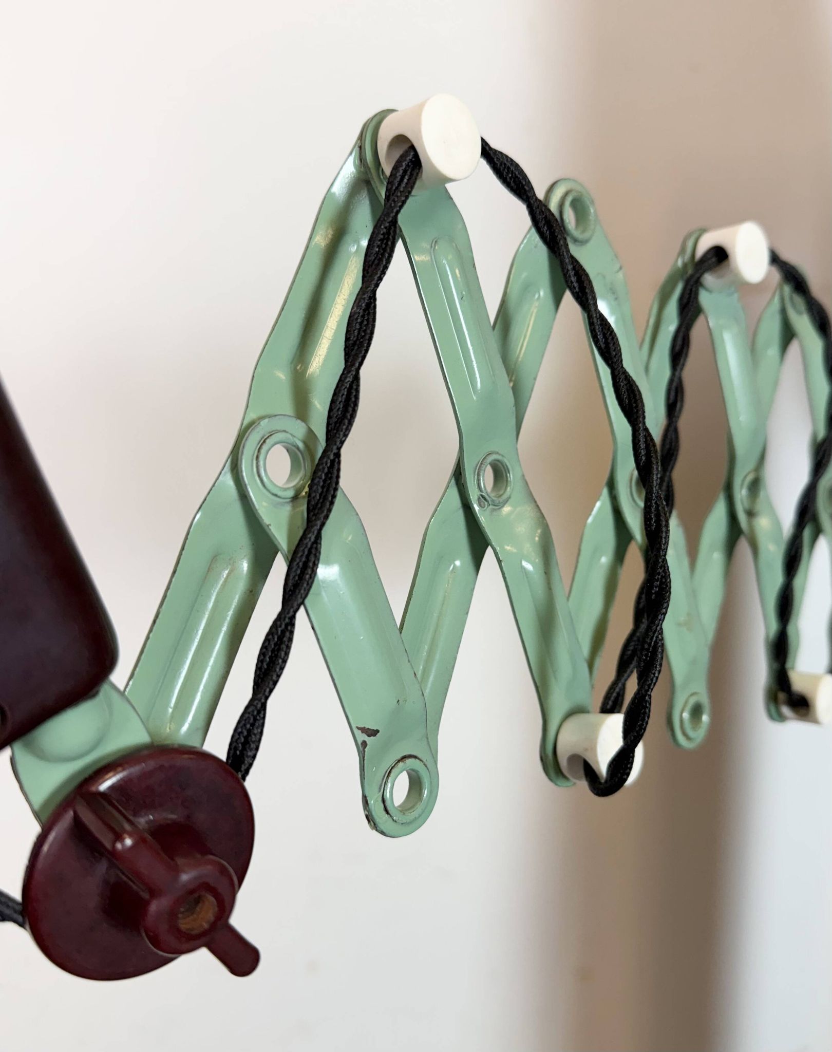 Industrial East German Scissor Lamp from VEB Zweckleuchtenbau Dresden, 1950