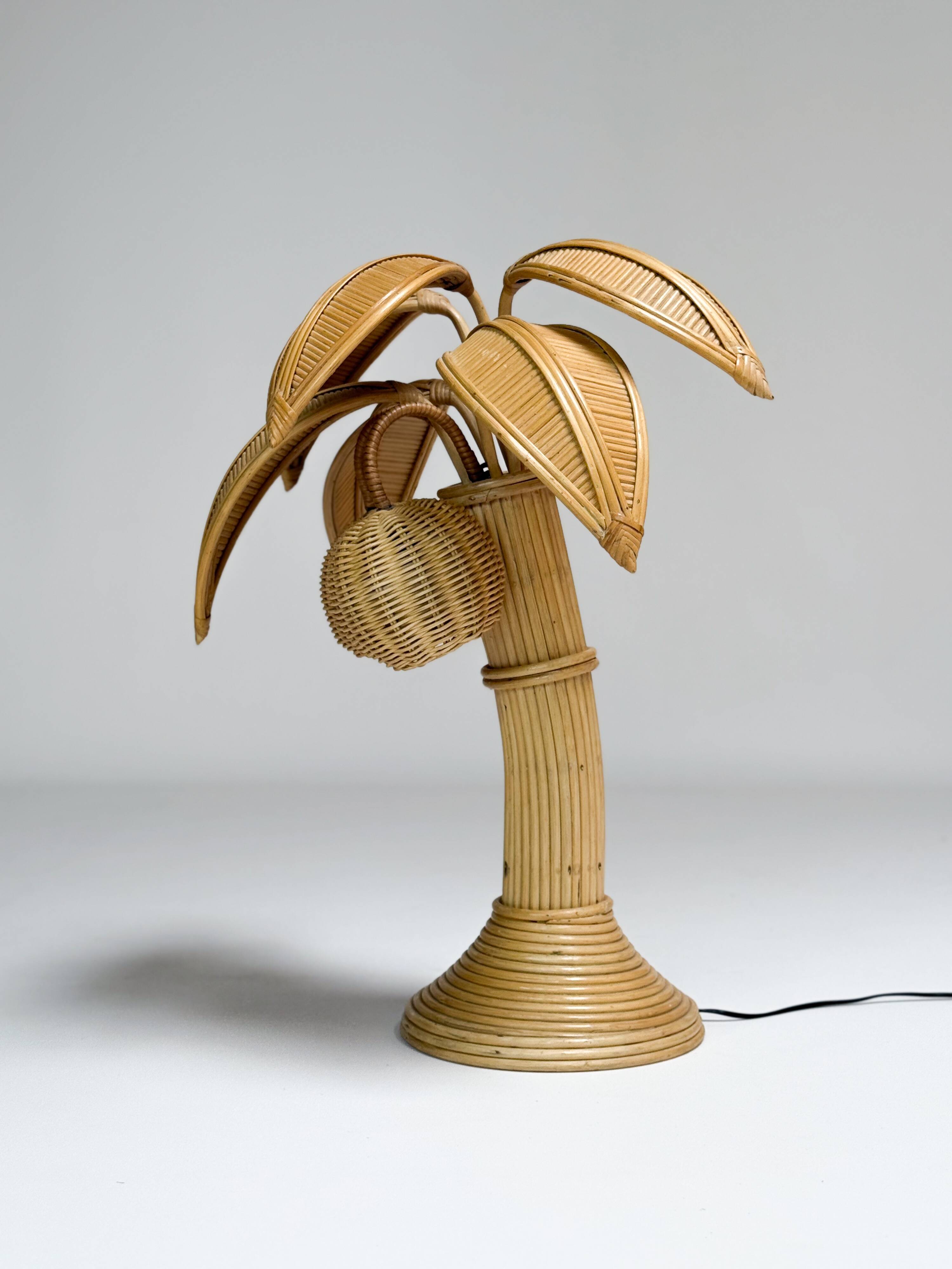 Vintage palm tree lamp