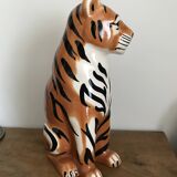 Glazed ceramic tiger 1970