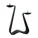 Modernist brutalist candle holder
