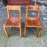 Pair of PIERRE CHAPO Chairs Model S24