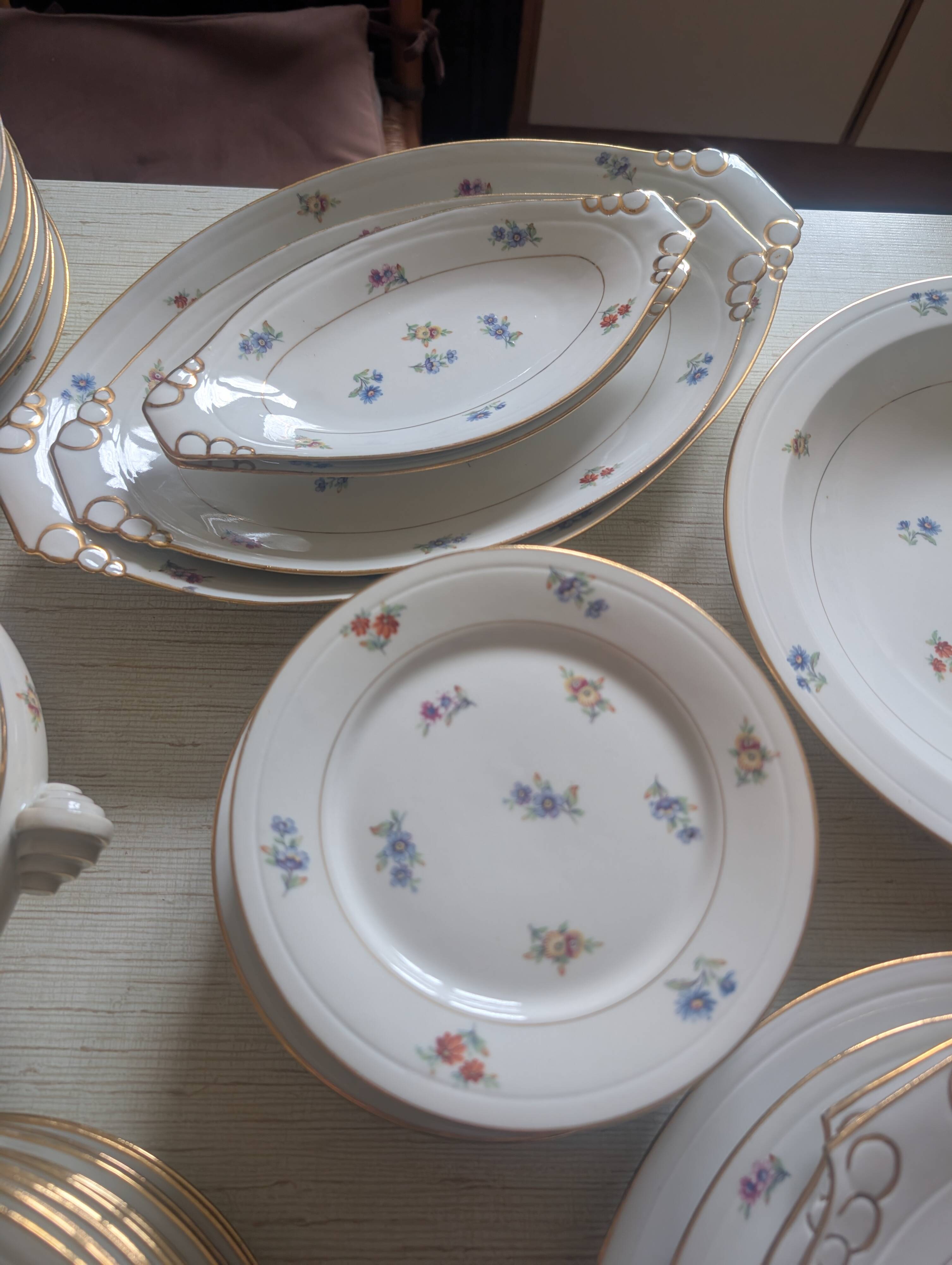 40s porcelain tableware from Limoges