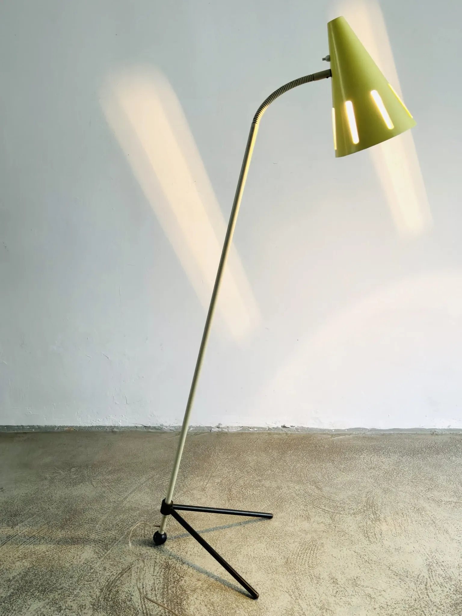 'Sun Series' Floor Lamp By H. Busquet For Hala Zeist, Netherlands 1950S