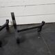 Pair of wrought iron andirons