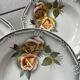 Set of 5 "Odile" plates Digoin Sarreguemines