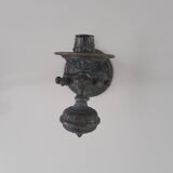 Bronze pendulum candle holder