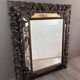Grand miroir en bois sculpté, style baroque, xixe siècle