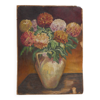 Vintage painting, Flower painting