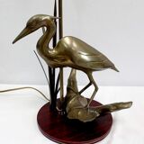 Brass table lamp, "the heron" – 1970