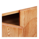 Contemporary Handcrafted Oak Solid Wood And Travertine Italian Sideboard