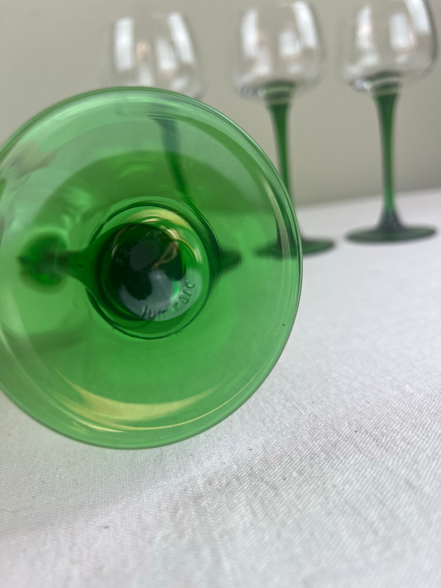 4 vintage glasses