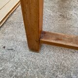 Solid oak dining farm table to eat 1950 220x77x75cm