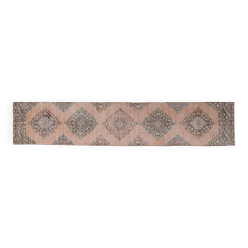 Vintage Turkish hallway rug 80x406 cm