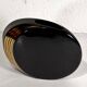 Black and gold ceramic vase - japanese design