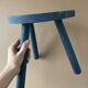 Tabouret tripode en bois