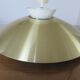Suspension scandinave aluminium doré années 70