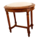 Louis XVI style stool in stained beech with velvet seat. 20th century.