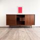 Grand Buffet Mid-Century Moderne en Teck avec Portes Tambour par Arne Vodder pour Sibast, Danemark