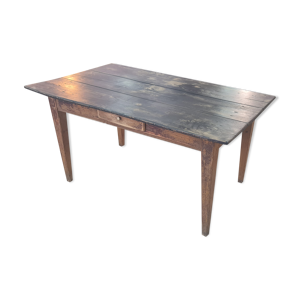 table bois un tiroir